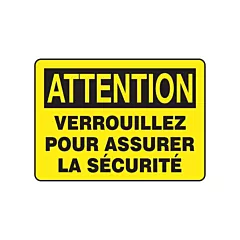 Accuform Signs Enseigne « Verrouillez », 10