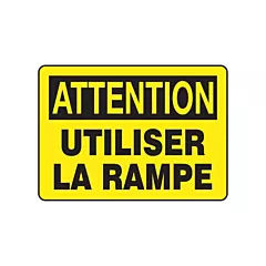 Accuform Signs Enseigne « Utiliser la rampe »