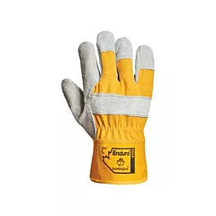 Superior Glove Works Ltd. Gants d'ajusteur Endura(MD), Grand, Coton, Cuir refendu, Sécurité (66B)