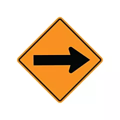 Signel Arrow Roll-Up Temporary Conditions Sign, 24