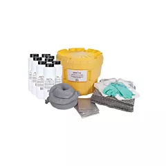 Zenith Safety Products Acid Spill Kit, Hazmat, Overpack/Salvage Drum, 20 US gal., Stationary