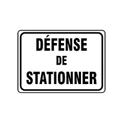 Accuform Signs Enseigne « Defénse de stationner », 14