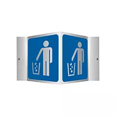 Accuform Signs Enseigne Projection(MC) - élimination des déchets, 6