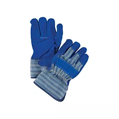 Zenith Safety Products Gants d'ajusteur de première qualité avec coutures en Kevlar(MD), Grand, Coton, Cuir de vache refendu, Sécurité, Caoutchouté