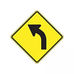 Accuform Signs Curve Left Traffic Sign