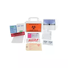Safecross Deluxe Clean-Up Spill Kit, Biohazard, Case, Portable (14396)