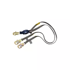 3M DBI Sala Fall Protection Force2™ Tie-Off Shock-Absorbing Lanyard, 6', E4, Snap Hook (1246075C)