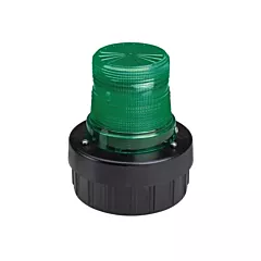 Federal Signal Corporation Flashing Combination Audible/Visual Signals, Green, Flashing, Buzzer, 85 dB, Pipe/Electrical Box (AV1-LED-120G)
