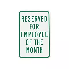 Accuform Signs Panneau de stationnement désigné « Employee of the Month », 18