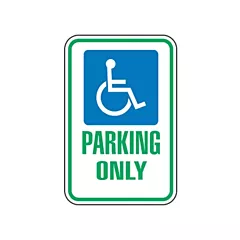 Accuform Signs Handicapped Designated Parking Sign