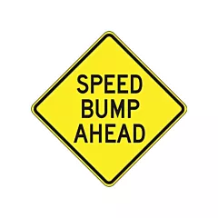 Accuform Signs Enseigne « Speed Bump Ahead »