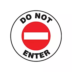 Accuform Signs Panneau d'impression de la chaussée « Do Not Enter », À base d'aluminium X 17