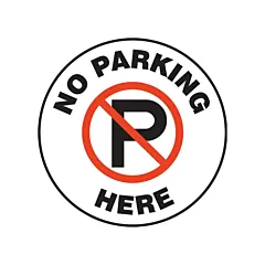 Accuform Signs Panneau d'impression de la chaussée « No Parking Here », À base d'aluminium X 17