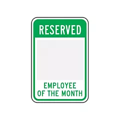 Accuform Signs Enseigne de sécurité « Reserved Employee Of The Month » personnalisable, 18