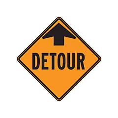 Accuform Signs Enseigne « Detour »