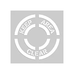 Accuform Signs Floor Marking Stencils - Keep Area Clear, 20