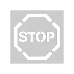 Accuform Signs Pochoirs de marquage du sol - Stop, 20