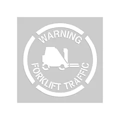 Accuform Signs Floor Marking Stencils - Warning Forklift Traffic, 20