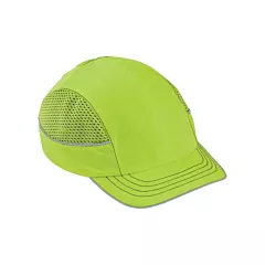 Ergodyne Skullerz® 8950 Short Brim Bump Cap, None, High Visibility Lime Green (23333)
