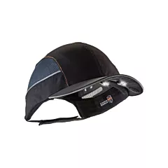 Ergodyne Skullerz® 8960 Short Brim Bump Cap with LED Lighting, None, Black (23370)