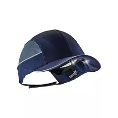 Ergodyne Skullerz® 8960 Long Brim Bump Cap with LED Lighting, None, Navy Blue (23375)