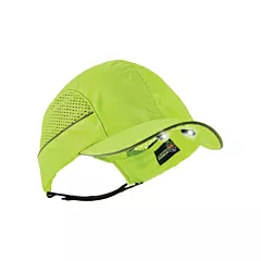 Ergodyne Skullerz® 8960 Long Brim Bump Cap with LED Lighting, None, High Visibility Lime Green (23379)