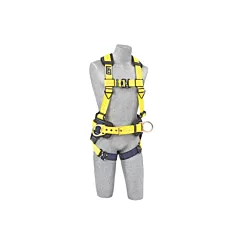 3M DBI Sala Fall Protection Delta™ Construction Style Harness, Work Positioning/Fall Arrest, AP, 420 lbs., Small, Back - Side (1110575C)
