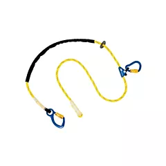 3M DBI Sala Fall Protection Pole Climber's Adjustable Rope Lanyard, 8', A, Carabiner, Carabiner, Nylon (1234080)