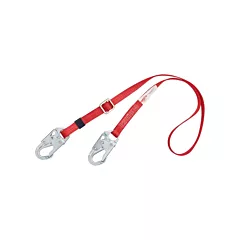 3M Protecta Fall Protection PRO™ Adjustable Web-Positioning Lanyard, 6', B, Snap Hook, Snap Hook, Polyester (1385301C)