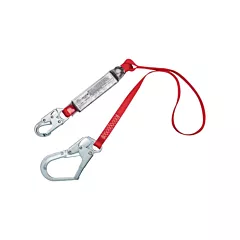 3M Protecta Fall Protection Shock-Absorbing Lanyard, 4', E4, 122 lbs., 308 lbs., Rebar Hook (1341006C)