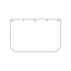 Protective Industrial Products Dynamic™ Die Cut Faceshield Visor