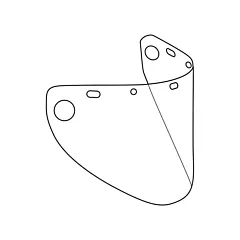 Protective Industrial Products Dynamic™ Die Cut Formed Faceshield Visor, 9-1/2