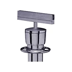 Tensator Support d'enseigne pour poteau portable, Chrome satiné (BRACKET-NOSC-1S)
