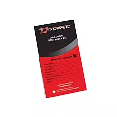 Protective Industrial Products Manuel de premiers soins de poche Dynamic(MC) (FAFM001)