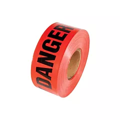 Incom Top Tape & Label Reinforced Grade Barricade Tape, 500' X 3