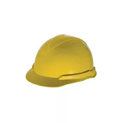 MSA Super-V® Hard Hat, Ratchet, Yellow, Non-Vented, CSA Type 2/ANSI Type I/ANSI Type II, ANSI Class E/CSA Class E (C217093)