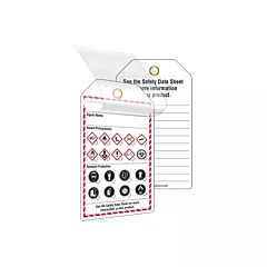 Incom Top Tape & Label Self-Laminating Workplace Tags