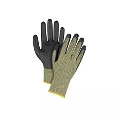 Zenith Safety Products Gants élastiques sans coutures résistants à la coupe noir & jaune