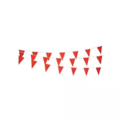 Zenith Safety Products Cordon de fanions, 60', Rouge