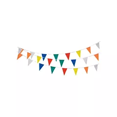 Zenith Safety Products Pennant String, 60', Multicolour