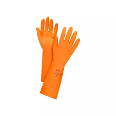 Zenith Safety Products Gants orange de première qualité résistants aux produits chimiques