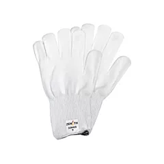 Zenith Safety Products Doublure de gant thermique, Grand, Polyester, Sans revêtement, 13 Calibre, Blanc