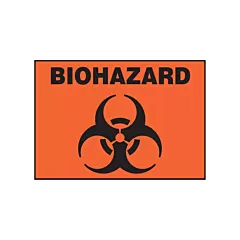 Accuform Signs Biohazard Safety Label, 3.5