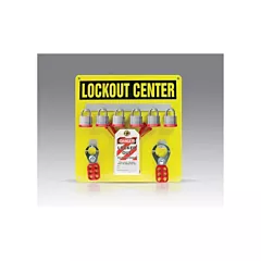 Accuform Signs Hanger Board Kit, Included, Laminated Steel, 6 Padlock Capacity (KST404)