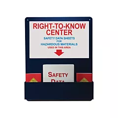 Accuform Signs Station d'information de style panier en aluminium, Droit à l'information, Anglais, Compris (ZRS729)