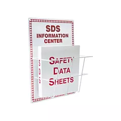 Accuform Signs Basket-Style Aluminum Safety Data Sheet Center, English, WHMIS, Included (ZRS407)