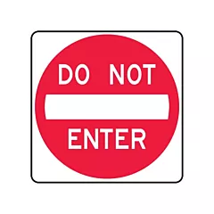 Accuform Signs Do Not Enter Lane Guidance Sign, 24