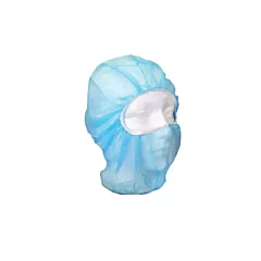 Ronco Disposable Balaclava Hood, Polypropylene, Blue (1895)