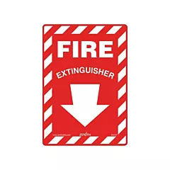 Zenith Safety Products Fire Extinguisher Safety Sign, 10