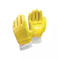Workhorse® Gloves, One Size, Non-Knit, Interlock, PVC, Full Dip